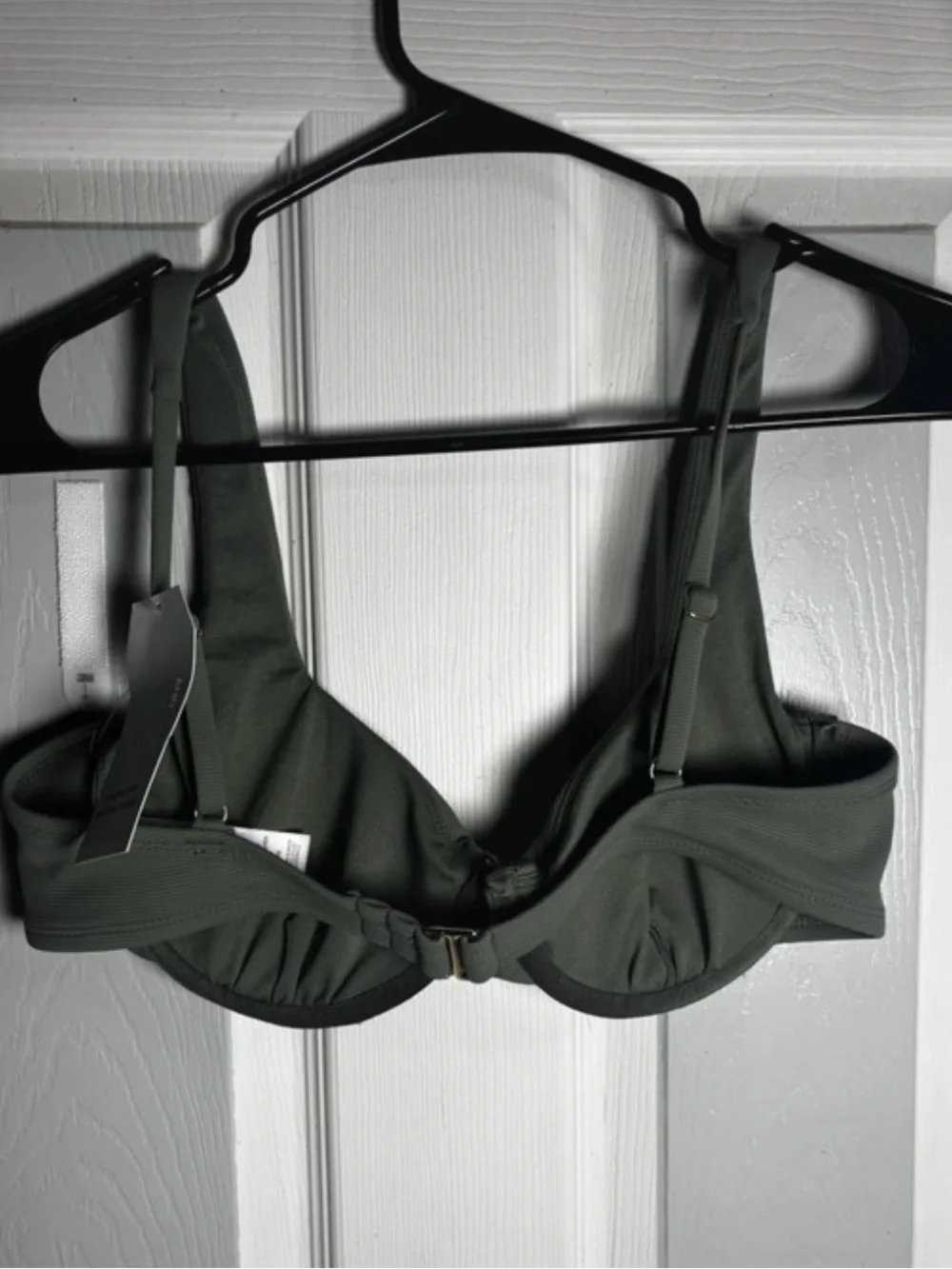 No Boundaries Olive Green Underwire Bikini Top